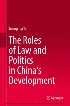 Yu |  The Roles of Law and Politics in China's Development | eBook | Sack Fachmedien