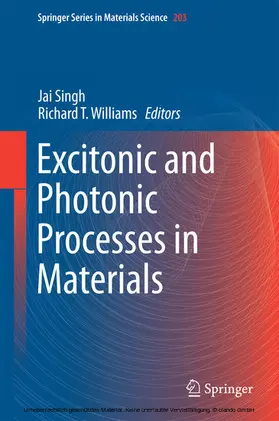 Singh / Williams | Excitonic and Photonic Processes in Materials | E-Book | sack.de