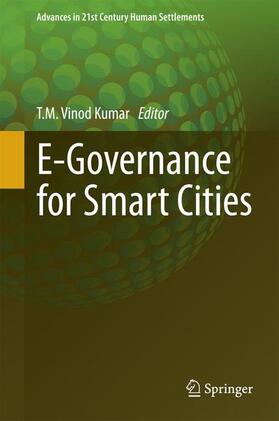 Vinod Kumar |  E-Governance for Smart Cities | Buch |  Sack Fachmedien