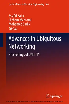 Sabir / Medromi / Sadik |  Advances in Ubiquitous Networking | eBook | Sack Fachmedien