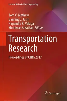Mathew / Arkatkar / Joshi |  Transportation Research | Buch |  Sack Fachmedien