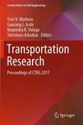 Mathew / Arkatkar / Joshi |  Transportation Research | Buch |  Sack Fachmedien