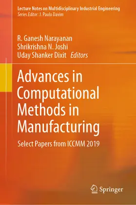 Narayanan / Joshi / Dixit |  Advances in Computational Methods in Manufacturing | eBook | Sack Fachmedien