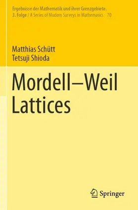 Shioda / Schütt |  Mordell-Weil Lattices | Buch |  Sack Fachmedien