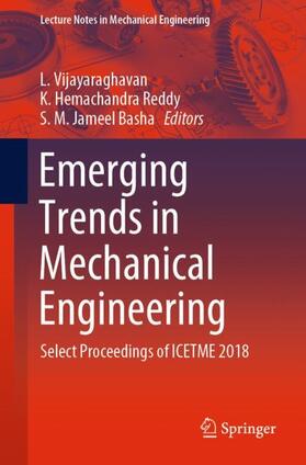 Vijayaraghavan / Jameel Basha / Reddy |  Emerging Trends in Mechanical Engineering | Buch |  Sack Fachmedien