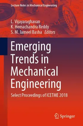 Vijayaraghavan / Jameel Basha / Reddy |  Emerging Trends in Mechanical Engineering | Buch |  Sack Fachmedien