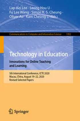 Lee / U / Wang |  Technology in Education. Innovations for Online Teaching and Learning | eBook | Sack Fachmedien