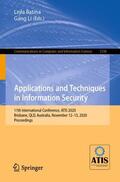Li / Batina |  Applications and Techniques in Information Security | Buch |  Sack Fachmedien