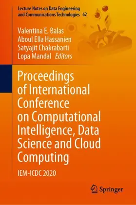 Balas / Mandal / Hassanien |  Proceedings of International Conference on Computational Intelligence, Data Science and Cloud Computing | Buch |  Sack Fachmedien