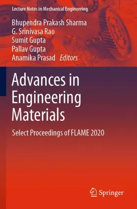 Sharma / Rao / Prasad |  Advances in Engineering Materials | Buch |  Sack Fachmedien