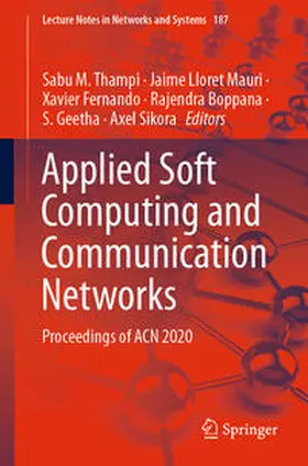 Thampi / Lloret Mauri / Fernando |  Applied Soft Computing and Communication Networks | eBook | Sack Fachmedien