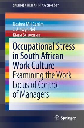 Carrim / Schoeman / Nel | Occupational Stress in South African Work Culture | Buch | sack.de