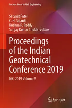Patel / Shukla / Solanki | Proceedings of the Indian Geotechnical Conference 2019 | Buch | 978-981-336-465-3 | sack.de