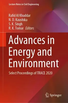 Al Khaddar / Tomar / Kaushika |  Advances in Energy and Environment | Buch |  Sack Fachmedien