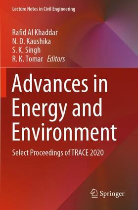 Al Khaddar / Tomar / Kaushika | Advances in Energy and Environment | Buch | 978-981-3366-97-8 | sack.de
