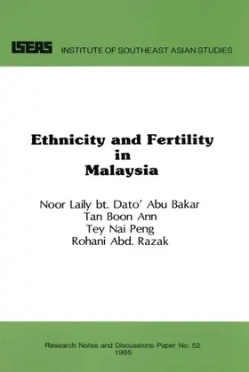 Dato' Abu Bakar / Tan / Tey |  Ethnicity and Fertility in Malaysia | eBook | Sack Fachmedien