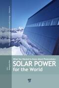 Palz |  Solar Power for the World | Buch |  Sack Fachmedien