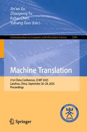 Xu / Tu / Chen |  Machine Translation | eBook | Sack Fachmedien