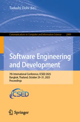 Dohi |  Software Engineering and Development | eBook | Sack Fachmedien