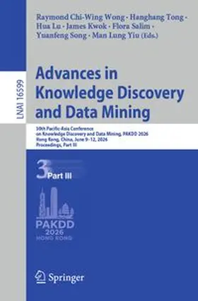 Wong / Tong / Lu |  Advances in Knowledge Discovery and Data Mining | eBook | Sack Fachmedien