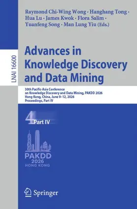 Wong / Tong / Lu |  Advances in Knowledge Discovery and Data Mining | Buch |  Sack Fachmedien