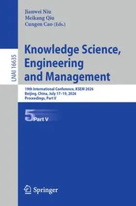 Niu / Qiu / Cao | Knowledge Science, Engineering and Management | E-Book | www.sack.de