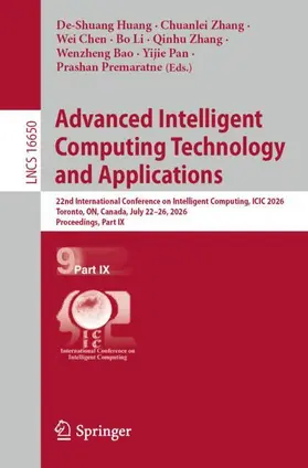 Huang / Zhang / Chen | Advanced Intelligent Computing Technology and Applications | Buch | 978-981-9234-09-7 | www.sack.de
