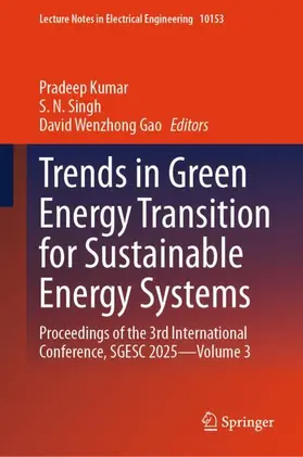 Kumar / Singh / Gao |  Trends in Green Energy Transition for Sustainable Energy Systems | Buch |  Sack Fachmedien