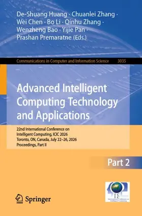 Huang / Zhang / Chen |  Advanced Intelligent Computing Technology and Applications | Buch |  Sack Fachmedien