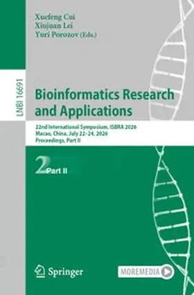 Cui / Lei / Porozov |  Bioinformatics Research and Applications | eBook | Sack Fachmedien