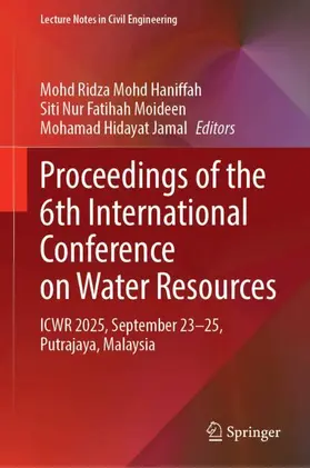 Mohd Haniffah / Moideen / Jamal |  Proceedings of the 6th International Conference on Water Resources | Buch |  Sack Fachmedien