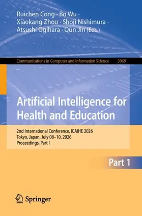 Cong / Wu / Zhou |  Artificial Intelligence for Health and Education | Buch |  Sack Fachmedien