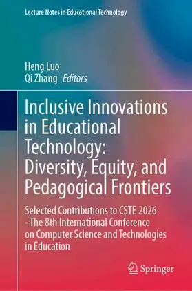 Luo / Zhang |  Inclusive Innovations in Educational Technology: Diversity, Equity, and Pedagogical Frontiers | Buch |  Sack Fachmedien