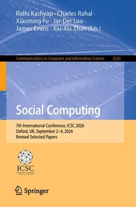 Kashyap / Rahal / Fu |  Social Computing | Buch |  Sack Fachmedien