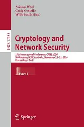 Wool / Costello / Susilo |  Cryptology and Network Security | Buch |  Sack Fachmedien