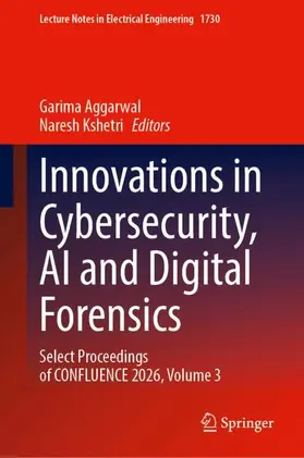 Aggarwal / Kshetri |  Innovations in Cybersecurity, AI and Digital Forensics | Buch |  Sack Fachmedien