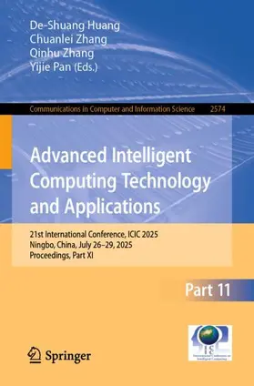Huang / Zhang / Pan |  Advanced Intelligent Computing Technology and Applications | Buch |  Sack Fachmedien