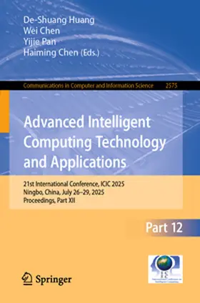 Huang / Chen / Pan | Advanced Intelligent Computing Technology and Applications | E-Book | sack.de