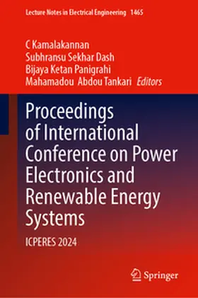 Kamalakannan / Dash / Panigrahi |  Proceedings of International Conference on Power Electronics and Renewable Energy Systems | eBook | Sack Fachmedien