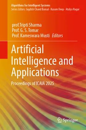 Sharma / Tomar / Musti | Artificial Intelligence and Applications | E-Book | www.sack.de