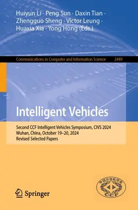 Li / Sun / Tian |  Intelligent Vehicles | Buch |  Sack Fachmedien