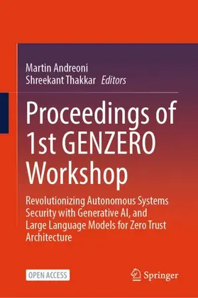 Andreoni / Thakkar |  Proceedings of 1st GENZERO Workshop | Buch |  Sack Fachmedien