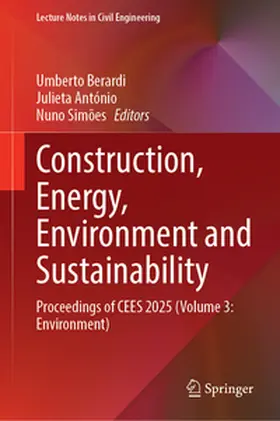 Berardi / António / Simões |  Construction, Energy, Environment and Sustainability | eBook | Sack Fachmedien