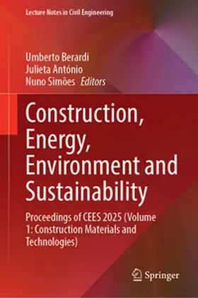Berardi / António / Simões |  Construction, Energy, Environment and Sustainability | eBook | Sack Fachmedien