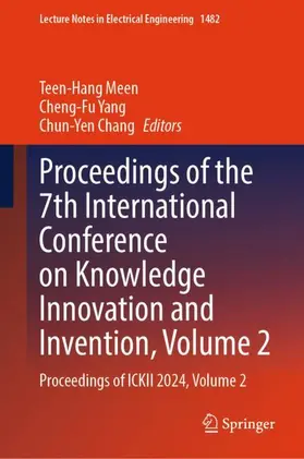 Meen / Yang / Chang |  Proceedings of the 7th International Conference on Knowledge Innovation and Invention, Volume 2 | Buch |  Sack Fachmedien