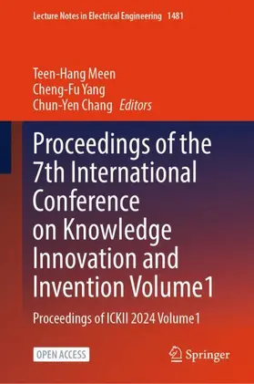 Meen / Yang / Chang |  Proceedings of the 7th International Conference on Knowledge Innovation and Invention, Volume 1 | Buch |  Sack Fachmedien