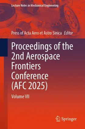  Proceedings of the 2nd Aerospace Frontiers Conference (AFC 2025) | Buch |  Sack Fachmedien