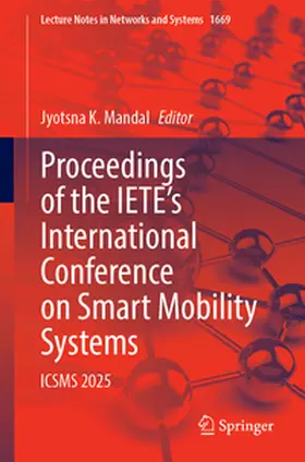 Mandal |  Proceedings of the IETE’s International Conference on Smart Mobility Systems | eBook | Sack Fachmedien