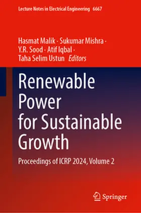 Malik / Mishra / Sood |  Renewable Power for Sustainable Growth | eBook | Sack Fachmedien