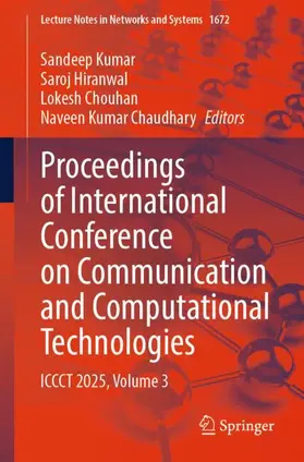 Kumar / Hiranwal / Chouhan |  Proceedings of International Conference on Communication and Computational Technologies | Buch |  Sack Fachmedien